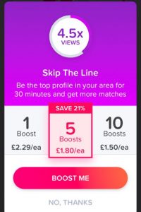 how does tinder make money - tinder boost