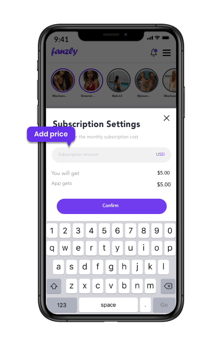 onlyfans clone mobile subscription setting