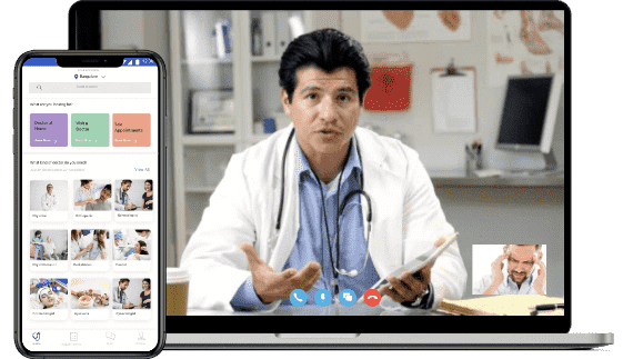 Uber for Doctors Booking Screen
